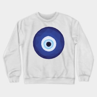 Evil Eye (Nazar) Low Poly Crewneck Sweatshirt